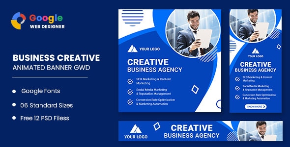 Multipurpose Business Animated Banner Google Web Designer