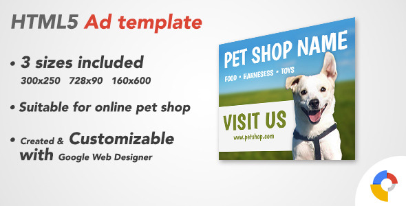 Ad HTML5 Template | Pet Shop