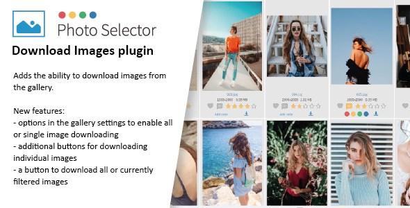 Download images plugin for Photo Selector