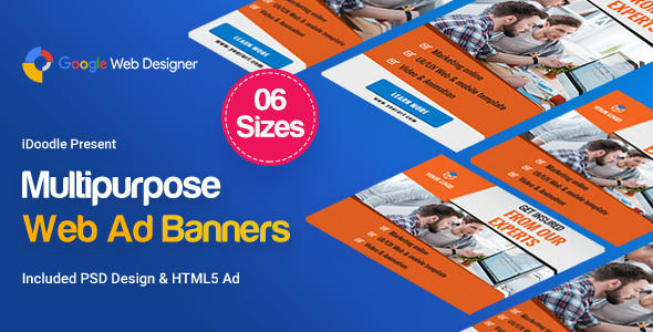 Multi Purpose Banners HTML5 D6 - GWD