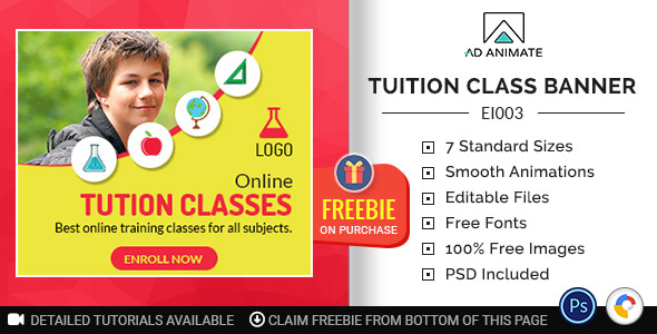 Education & Institute | Tuition Class Banner (EI003)