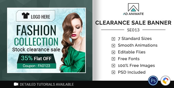 Shopping & E-commerce | Clearance Sale Banner (SE013)