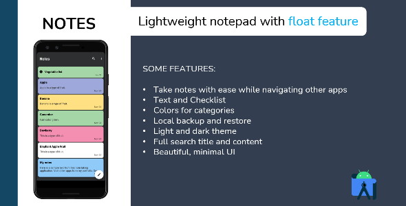 Notes: Lightweight Noting App with Floating Feature