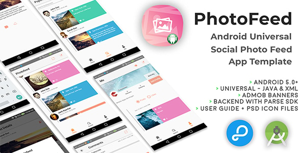 Photofeed | Android Universal Social Picture feeds App Template