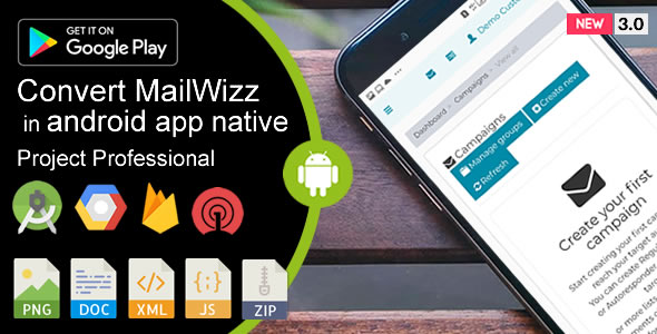 Weboox Convert - MailWizz Email Marketing to app Android