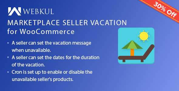 Multi Merchant Marketplace Vacation Plugin for WooCommerce