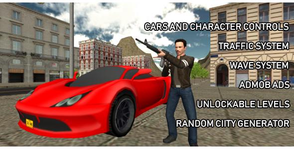 Crime Wars of San Andreas - GTA Style Unity Game