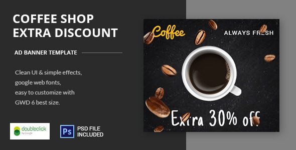 Coffee Shop | HTML5 Banner Template