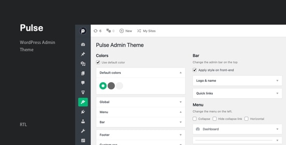 Pulse - WordPress Admin Theme