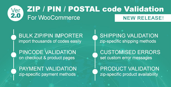 Zip/Pin/Postal Code Validator For WooCommerce