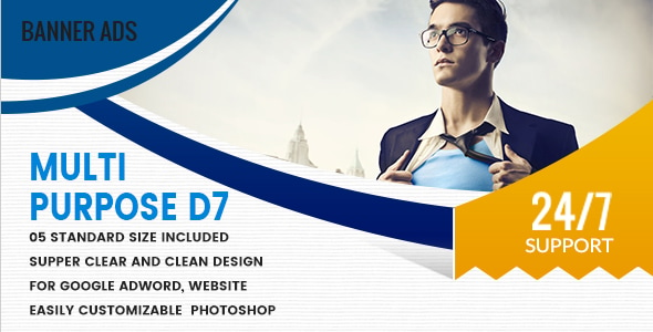 Multi Purpose Banners HTML5 D7 - Animate