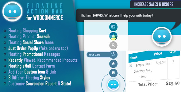 Floating Buttons, Action Bar for WooCommerce with Floating Cart