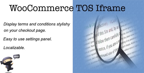 Woocommerce TOS Iframe