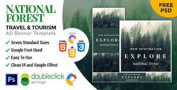 National Forest | Travel HTML 5 Google Banner