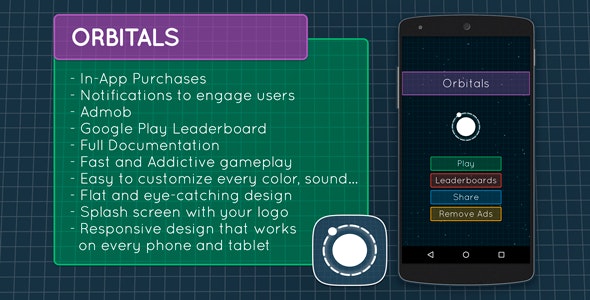 Orbitals - Admob + Leaderboards + IAP