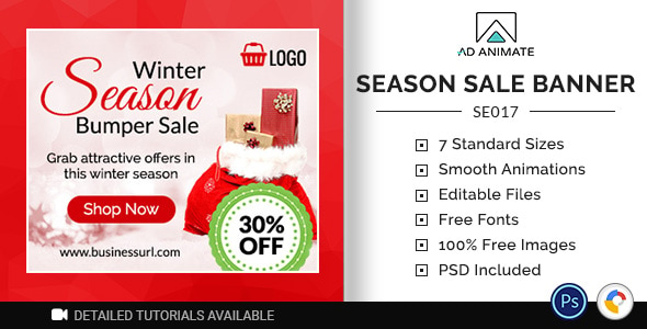 Shopping & E-commerce | Season Sale Banner (SE017)