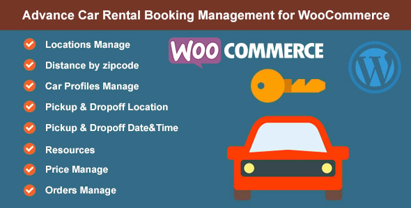 Advance Car Rental Booking Management for WooCommerce