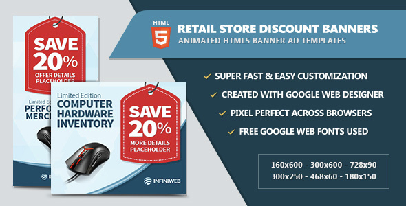 Retail Store Discount Banners - HTML5