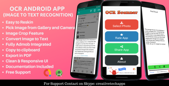 OCR Scanner - Image to Text Recognition Android App