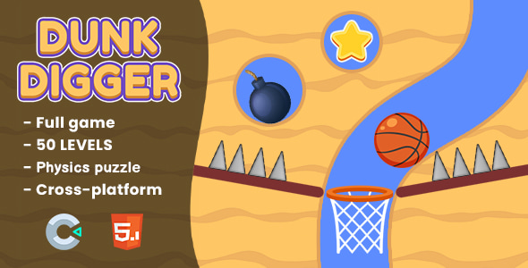 Dunk Digger - HTML5 Game | Construct 3