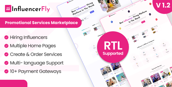 InfluencerFly - Promotional Services Marketplace