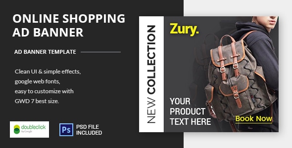 Online Shopping - HTML5 Animated Banner 22