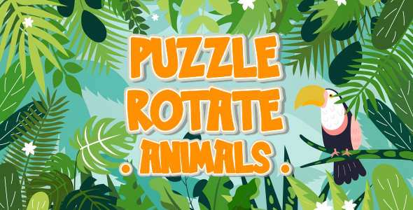 Puzzle Rotate - Animals - HTML5 Game (Construct 3)