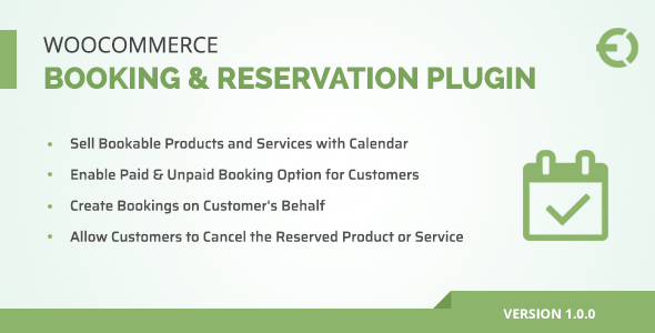 WooCommerce Booking & Reservation Plugin