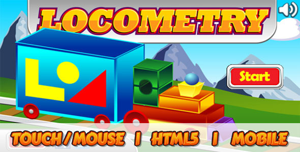 Shape Game for Kids - Locometry - HTML5 Educational Game