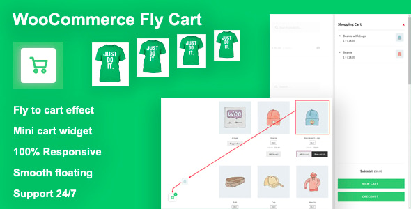 Woocommerce Fly Cart