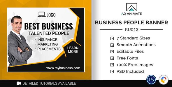 Business Banner | Talented People Ad Template (BU013)