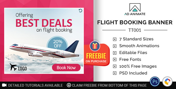 Tour & Travel | Flight Booking Banner (TT001)