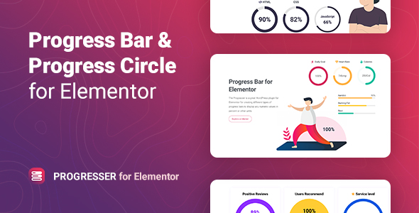 Progresser – Progress Bar and Progress Circle for Elementor