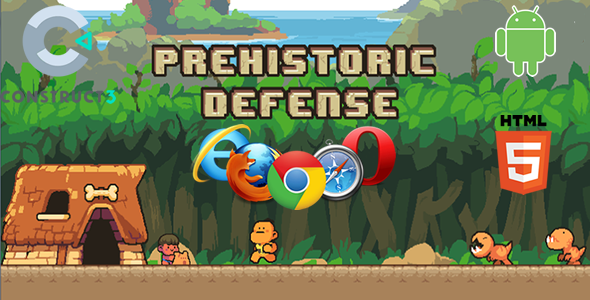 Prehistoric Defense (HTML5 Game)