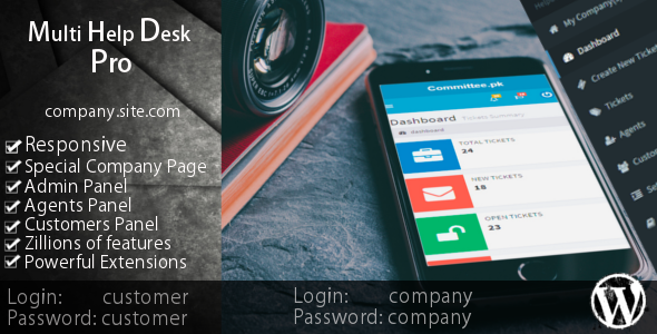 Multi Helpdesk Ticket System Pro