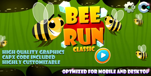 Bee Run - C2/C3/HTML5 Game