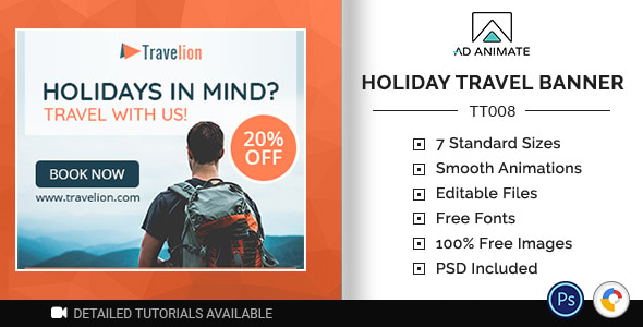 Tour & Travel | Holiday Travel Banner (TT008)