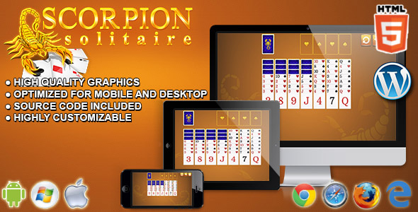 Scorpion Solitaire - HTML5 Card Game