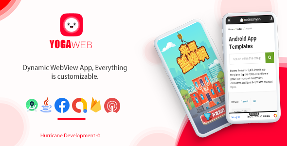 YOGAweb v2 - Android WebView Template