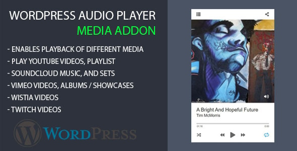 Modern Audio Player Media AddOn