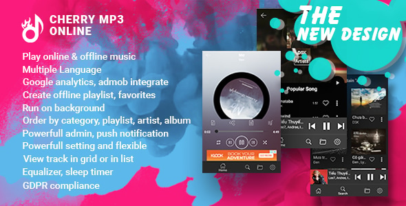 Cherry - Android Online Music Player with Admin Panel