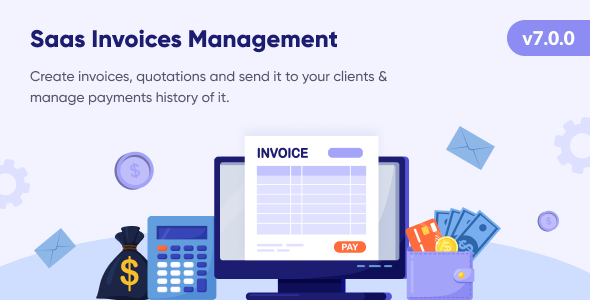 Invoice SaaS Management System - Accounting and Billing tool / Laravel Invoice Management