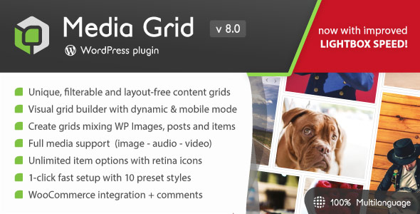 Media Grid - WordPress Responsive Portfolio