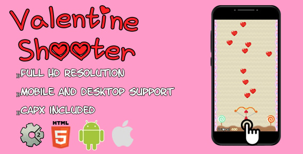 ValentineShooter - HTML5 game(CAPX)