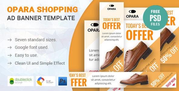 Opara | Shopping HTML 5 Animated Google Banner