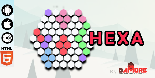 HEXA - HTML5 Game - Construct 2 CAPX ( Construct2 )