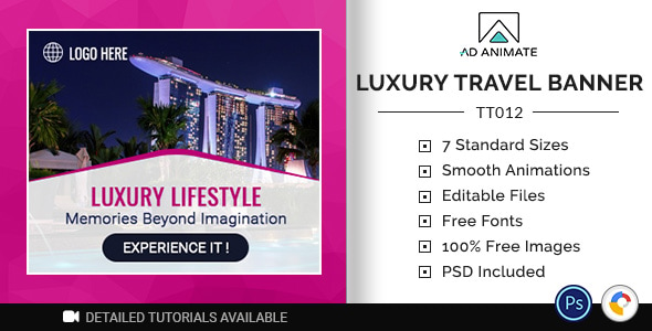 Tour & Travel | Luxury Travel Banner (TT012)