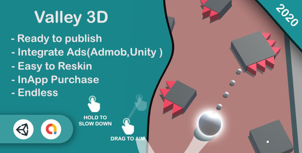 Valley 3D (Unity Game+Admob+iOS+Android)