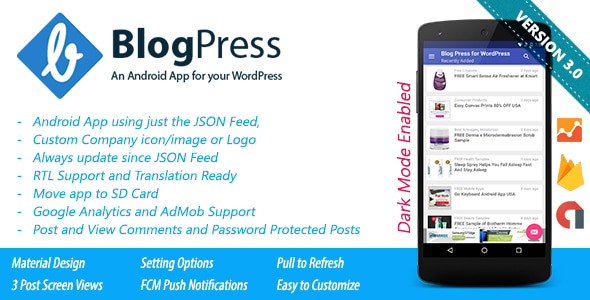 BlogPress - An Android App for your WordPress