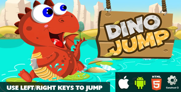 Dino Jump - HTML5 Game (CAPX)